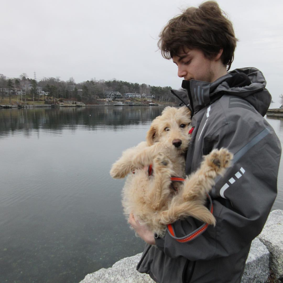 Jacob and his dog Finnigan